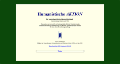 Desktop Screenshot of humanistische-aktion.de